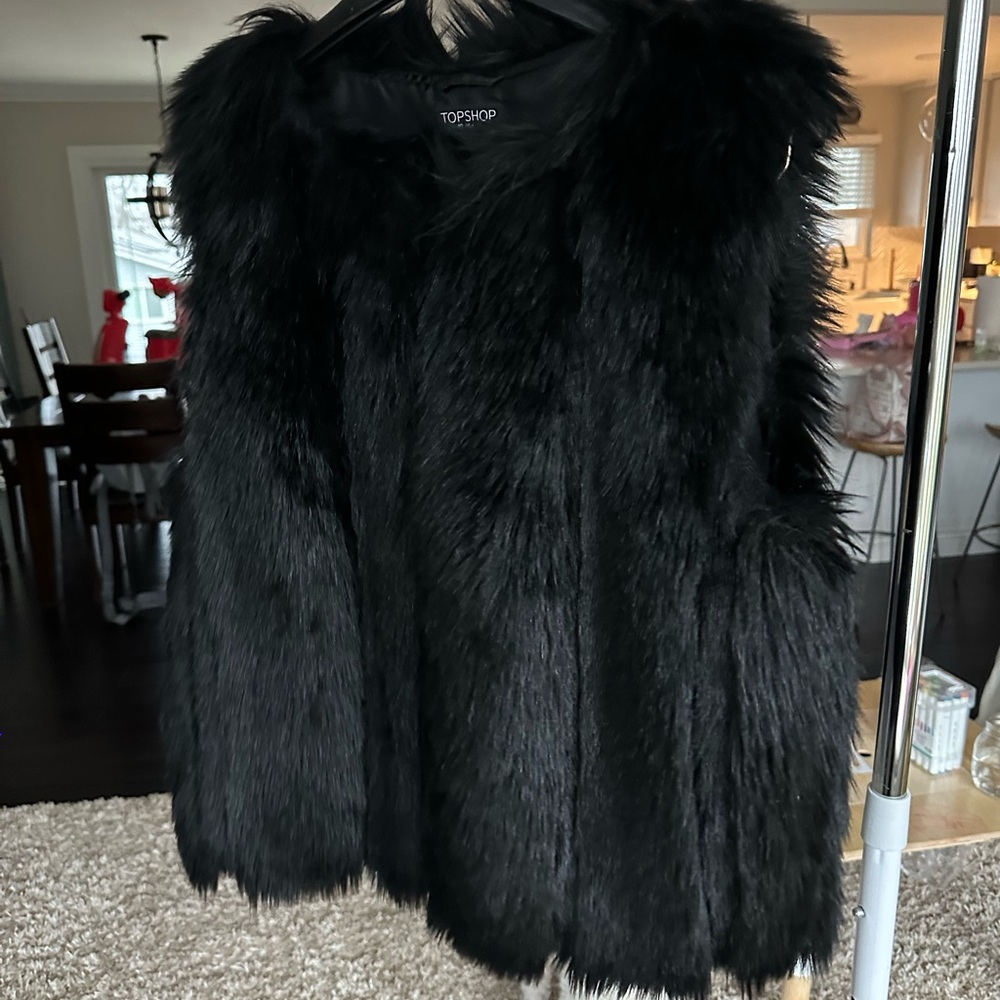 Topshop Faux Fur Vest